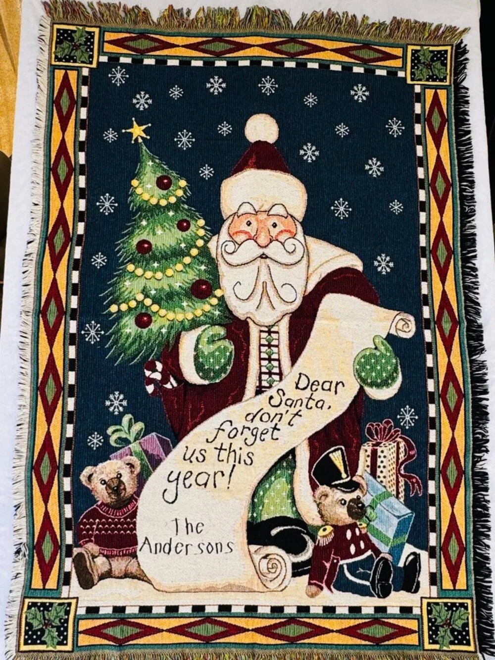 Goodwin Weaver's Christmas Woven Throw Blanket 67x46